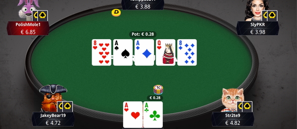 Fortuna Poker – cash game stůl
