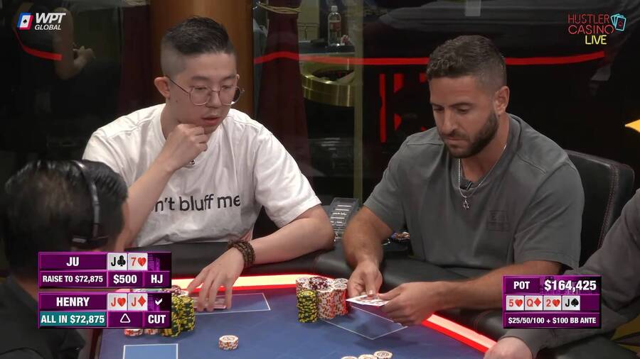 Pokerový punt hráče v HCL! S J-7 se vrhl do propasti a prohrál $164K pot