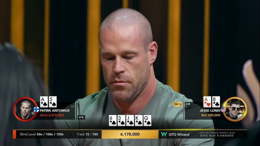 Patrik Antonius vyrukoval na Tritonu v Jeju s úspěšným river bluffem