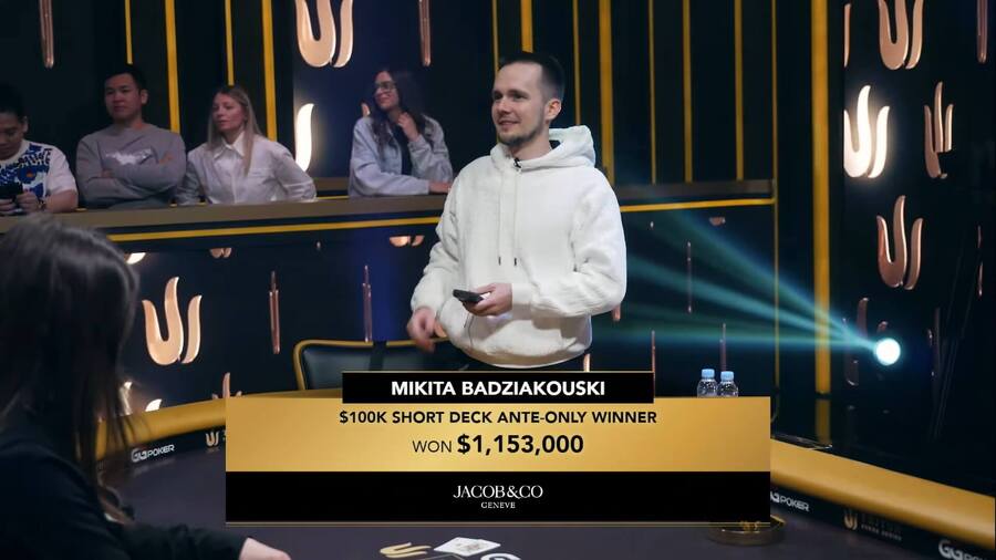 Mikita Badziakouski dosáhl v Čedžu na svůj pátý tritonový titul v Short Deck eventu