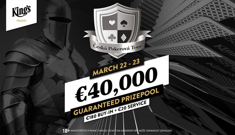 Březnový milionový event pod hlavičkou České Pokerové Tour si zahrajete v casinu King’s Prague