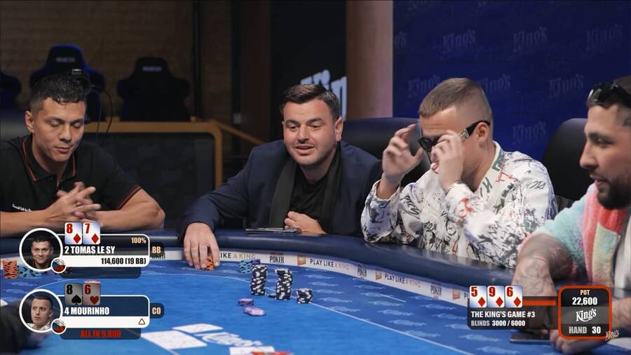 Straight flush v podání Tomáše Le Syho během King’s Game