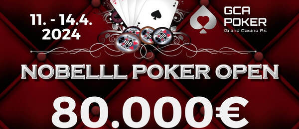 Nobelll Poker Open garantuje v Grand Casinu Aš celkem €80.000