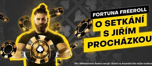 Sobotní Fortuna Freeroll Speciál mimo jiné o setkání s Jiřím Procházkou