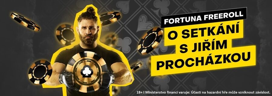 Sobotní Fortuna Freeroll Speciál mimo jiné o setkání s Jiřím Procházkou