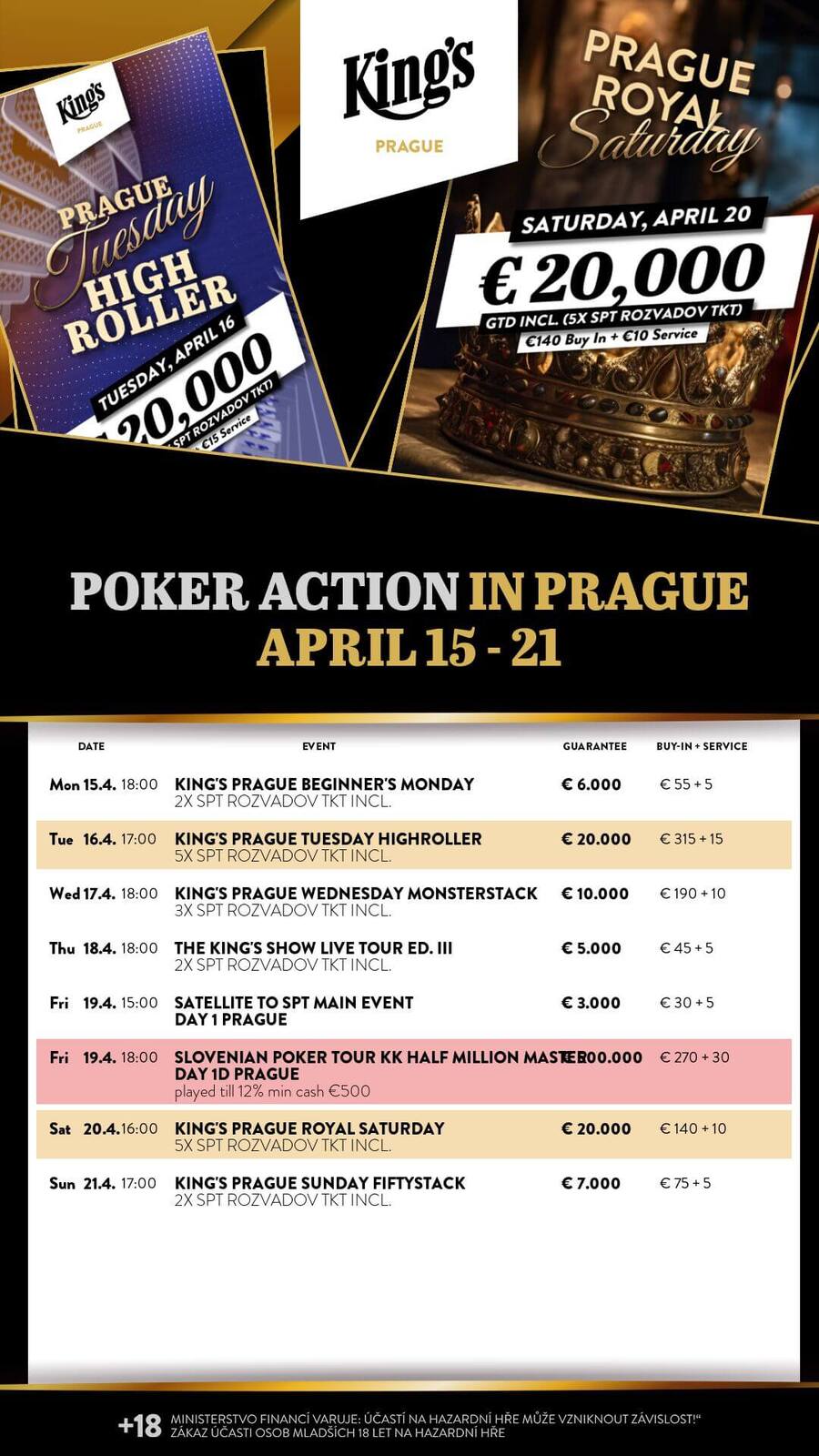 Program King’s Prague