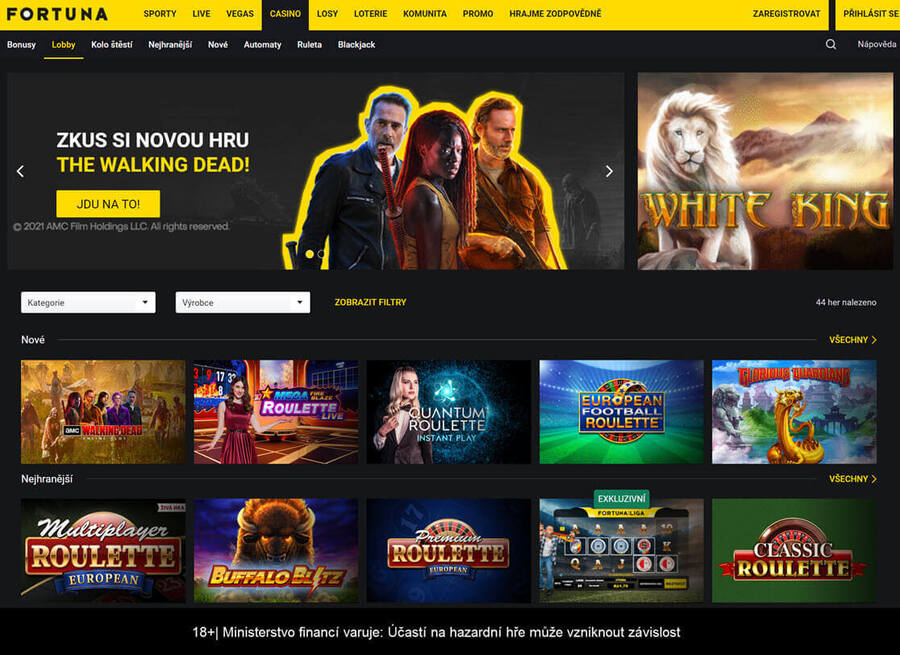 Fortuna casino přehled her