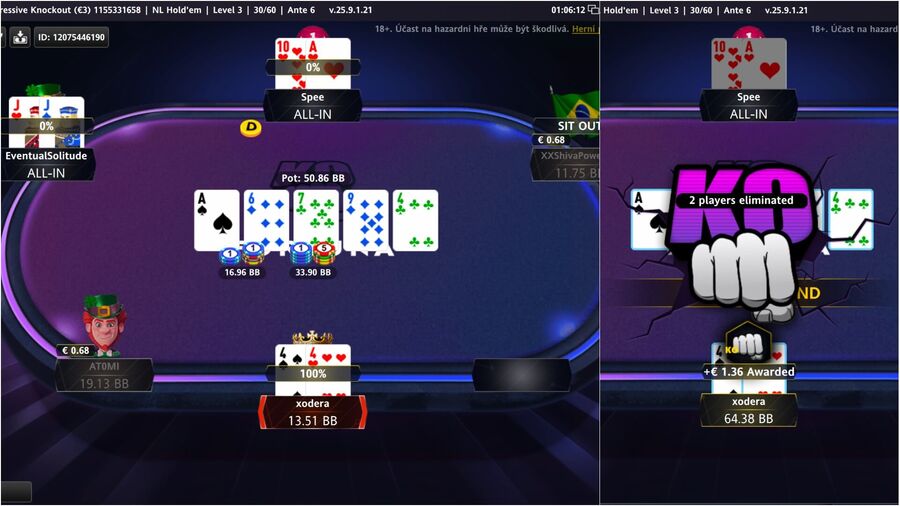 Knockout SnG na Fortuně