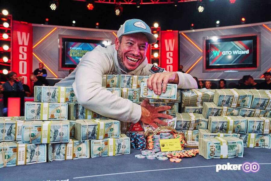 Daniel Weinman při WSOP 2023 Main Eventu na PokerGO.com