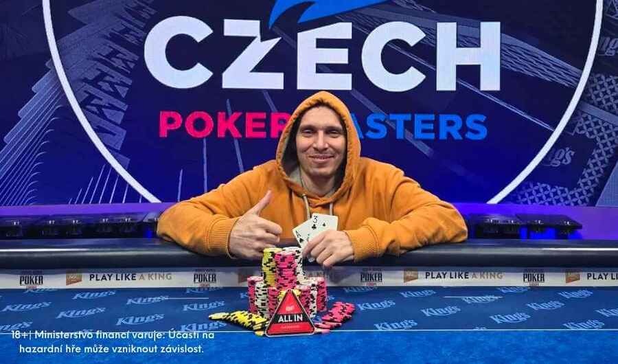 Vítěz Czech Poker Masters Milan Kalijanko