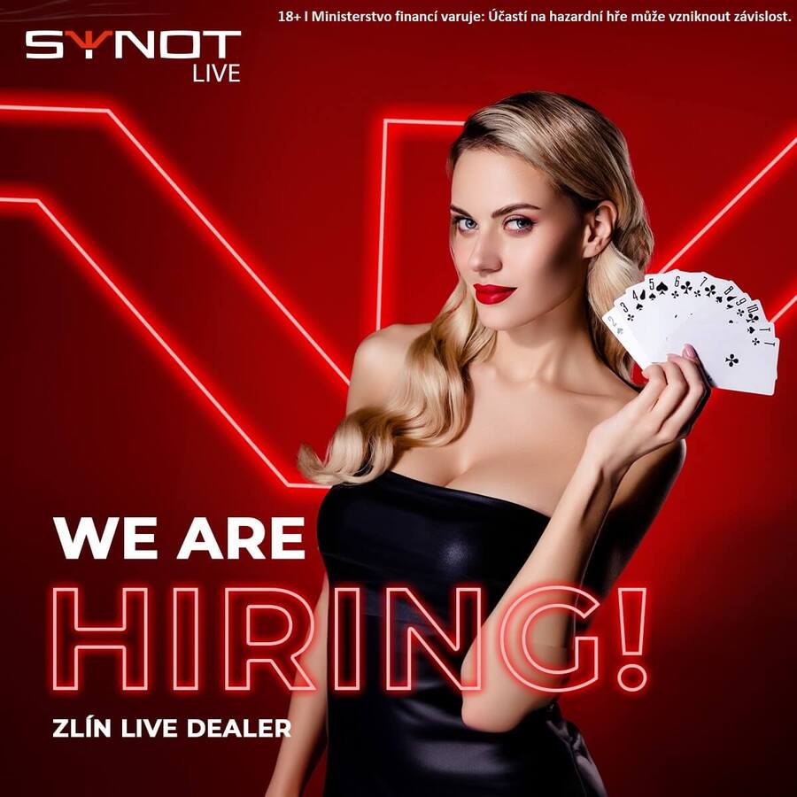 SYNOT LIVE přichází s nabídkou dvou pracovních pozic – LIVE DEALER a PITBOSS