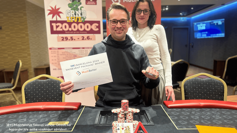 Vítěz Main Eventu GRND Live 7 v Grand Casinu Aš