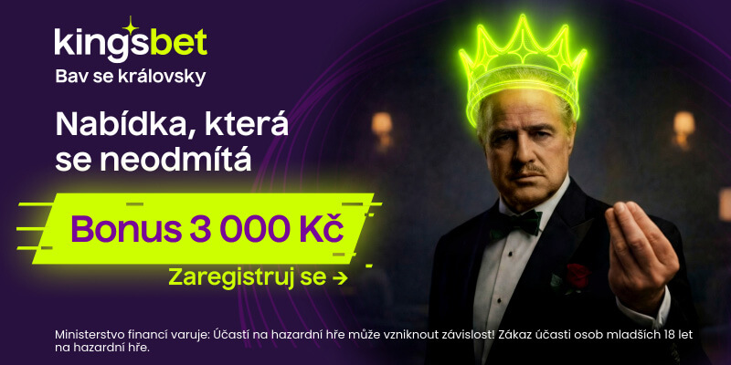 Vstupní sázkařský bonus až 3.000&nbsp;Kč nyní u&nbsp;Kingsbetu