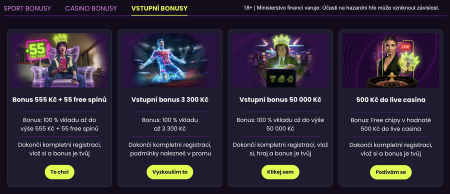 Nabídka Kingsbet vstupních bonusů