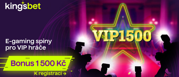 Online casino Kingsbet nabízí bonus s použitím VIP1500 promo kódu