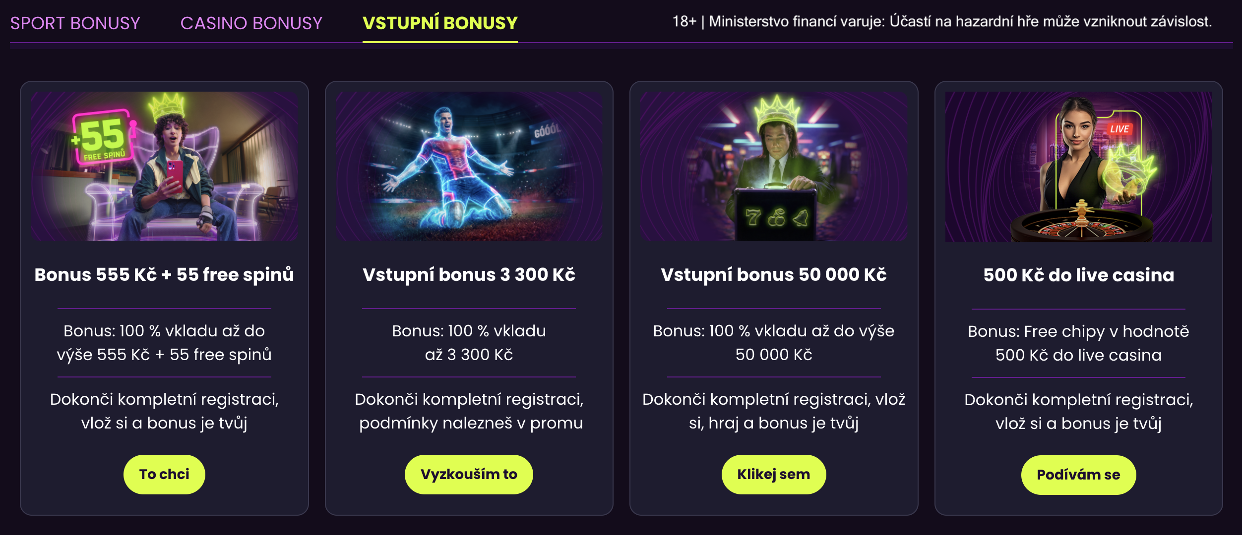 Nabídka Kingsbet vstupních bonusů