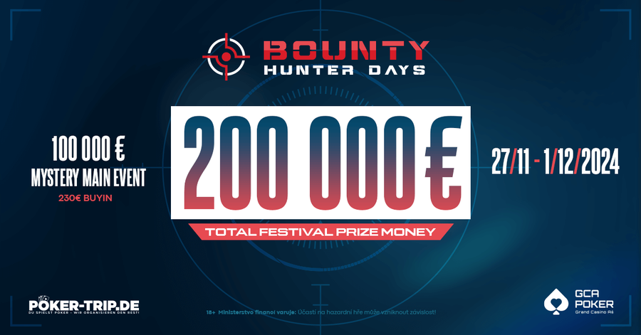 Bounty Hunter Days v GCA garantuje celkem €200.000