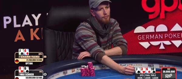 GPD Main Event šampion Max Schoch 