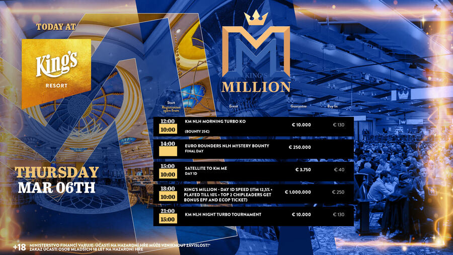 Dnešní program v King’s Rozvadov