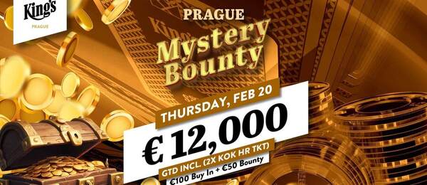 Oblíbený Mystery Bounty turnaj se koná ve čtvrtek s garancí €12.000