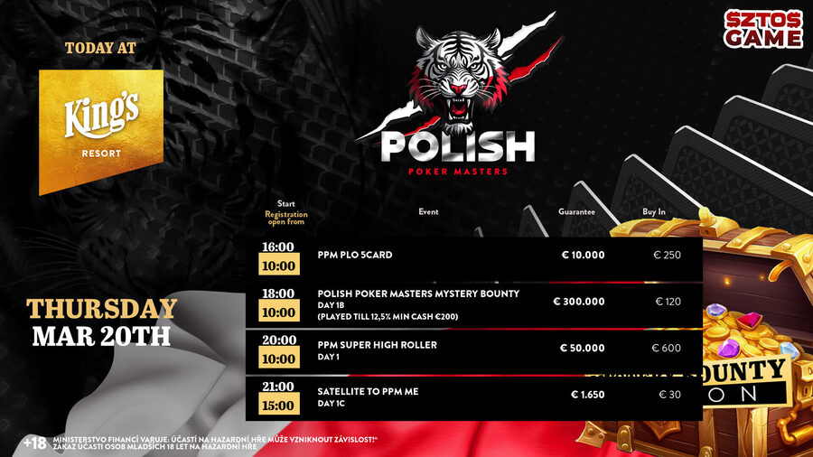 Dnešní program King’s Casina Rozvadov