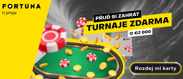 Fortuna pokerové freerolly garantují do konce března €2.000 v prize poolech