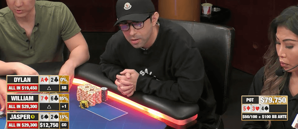 Unikátní poker cooler byl v noci k vidění v Hustler Casino Live