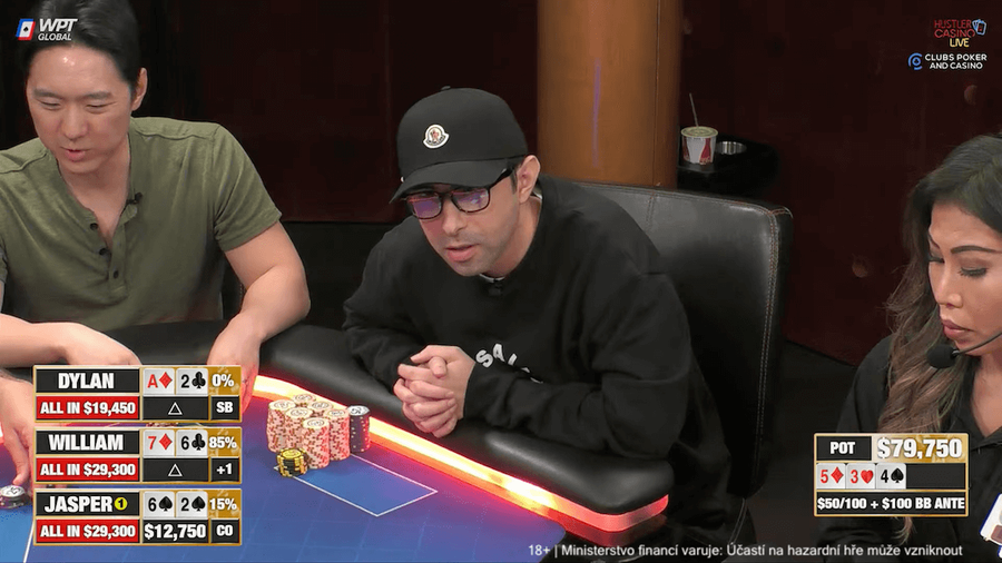 Unikátní poker cooler byl v noci k vidění v Hustler Casino Live