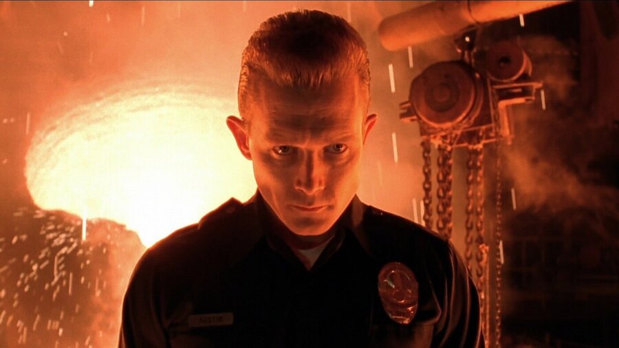Robert Patrick ve filmu Terminátor 2 z roku 1991