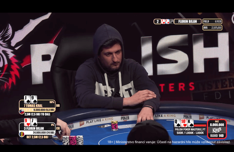 Tomáš Král ve finále PPM Mystery Bounty v King’s