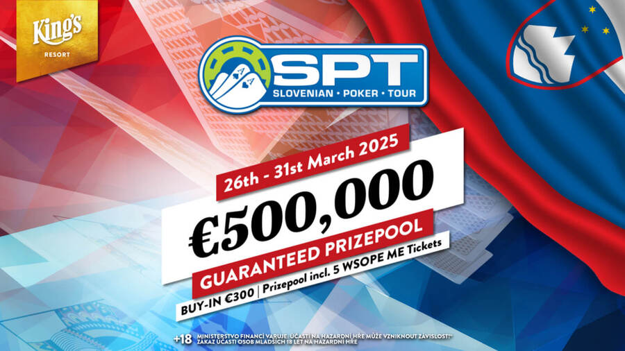 Slovenian Poker Tour KK Half Million Master garantuje prize pool €500.000
