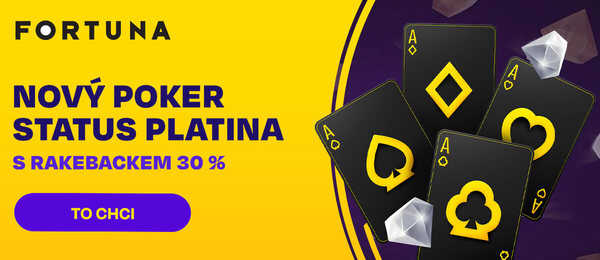 Získejte až 30 % rakeback na herně Fortuna Poker