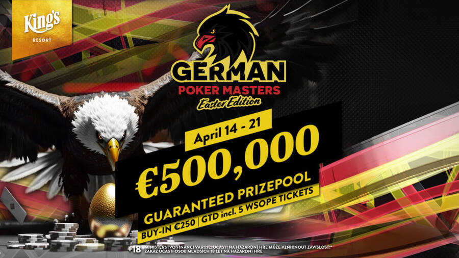 Main Event German Poker Masters garantuje minimálně €500.000 prize pool