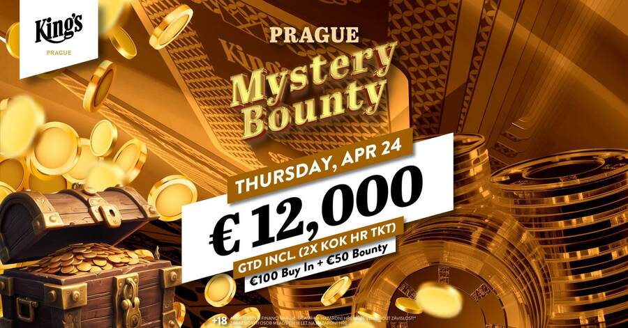 Turnaj Mystery Bounty garantuje prize pool minimálně €12.000