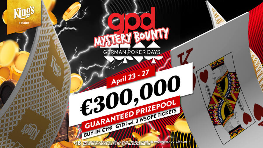 Main Event GPD garantuje prize pool €300.000