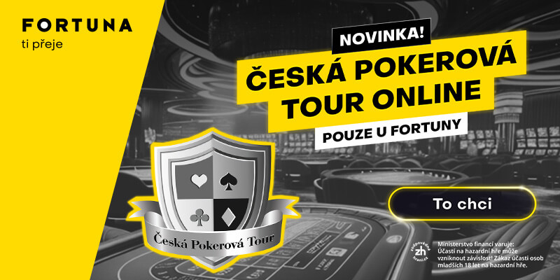 Fortuna ČPT se hraje online každý měsíc
