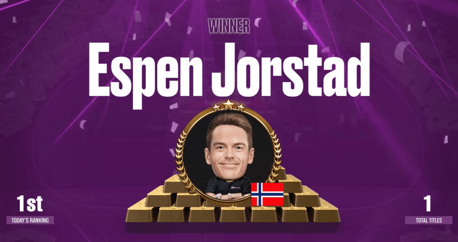 Espen Jorstad je vítězem posledního vydání GGMillion$