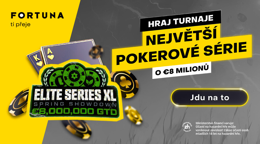 Fortuna Elite Series garantuje celkem 8.000.000 eur v prize poolech