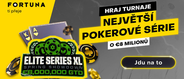 Fortuna Elite Series garantuje celkem 8.000.000 eur v prize poolech