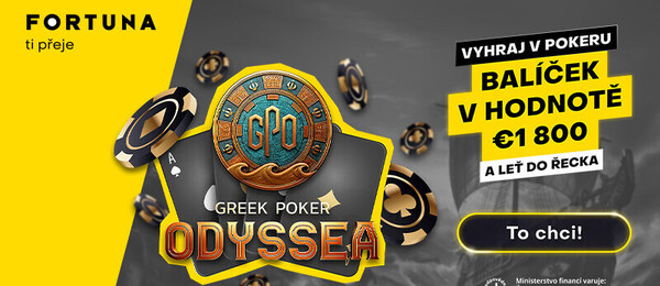 Fortuna Poker nabízí možnost kvalifikace na Greek Poker Odyssea