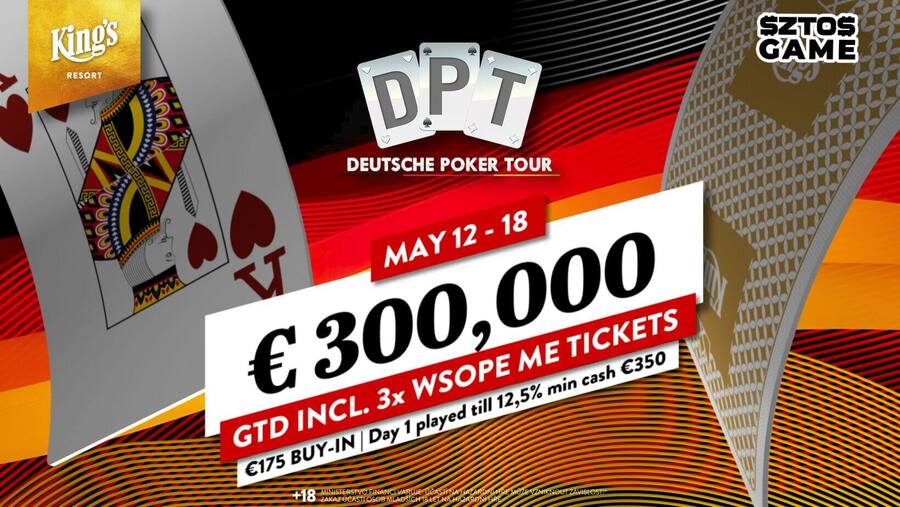 DPT garantuje minimálně €300.000 prize pool