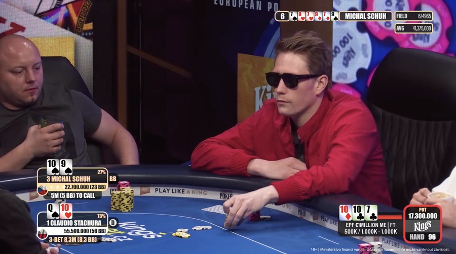 Michal Schuh vyřazen po cooleru v EPF Main Eventu v King’s Rozvadov