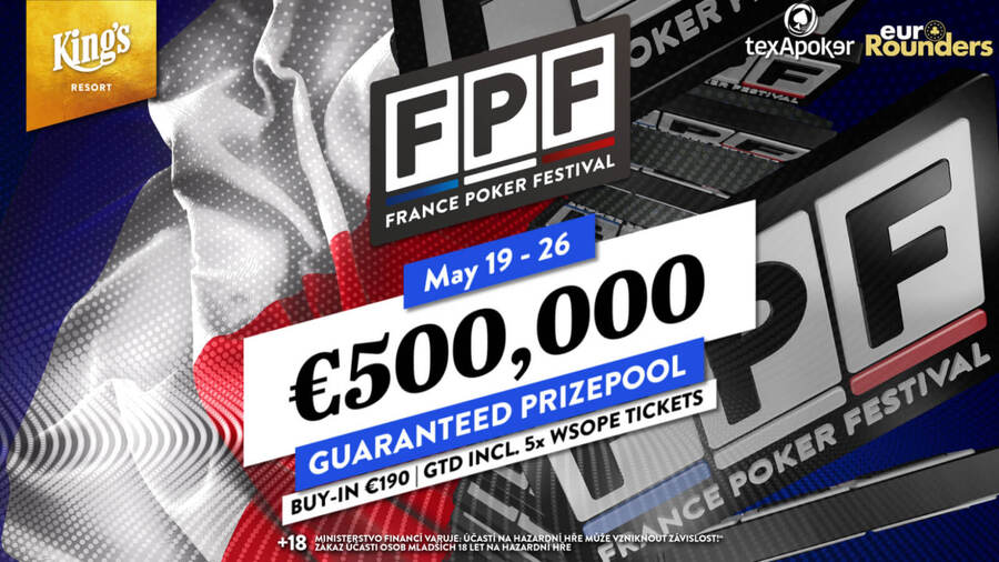 Main Event FPF garantuje minimálně €500.000