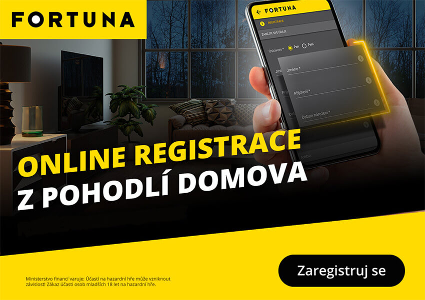 Online registrace u Fortuny