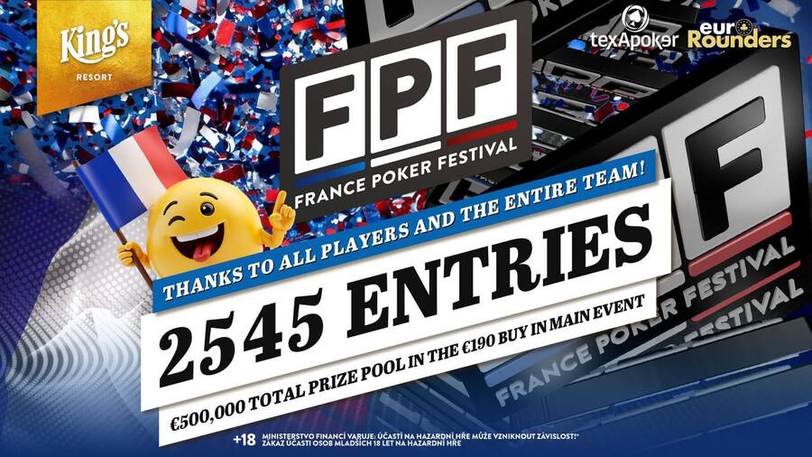 FPF Main Event v King’s napočítal 2.545 entries