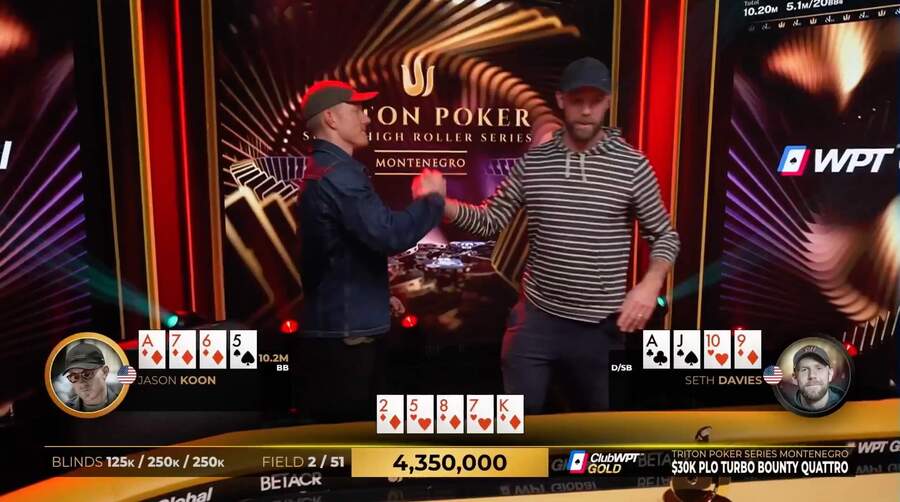 Koon vs. Davies – rozhodující handa