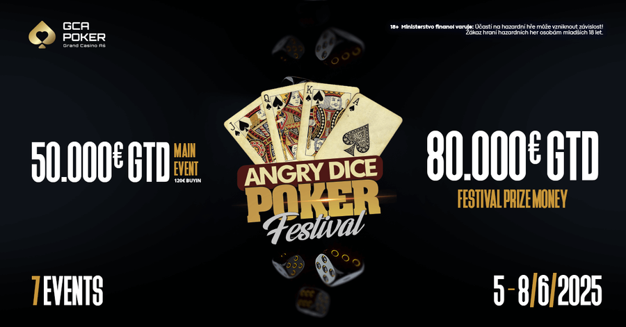 Angry Dice festival garantuje celkem €80.000