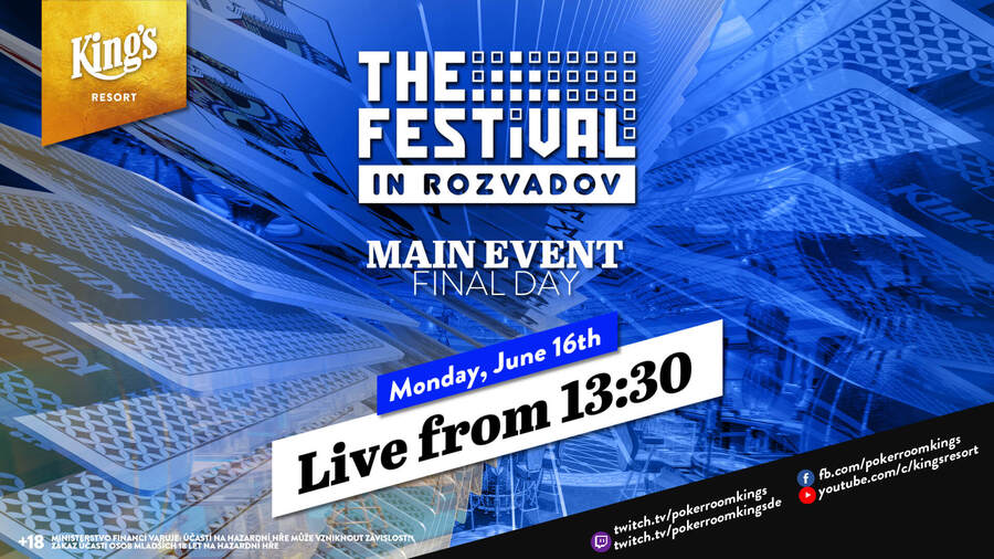 Ve 13:30 sledujte Final Day Main Eventu o €500.000