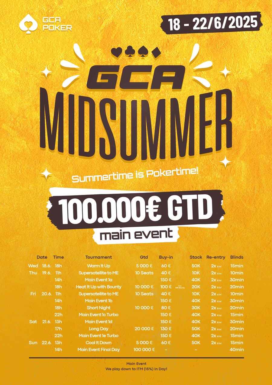 Program turnajů Grand Casino Aš