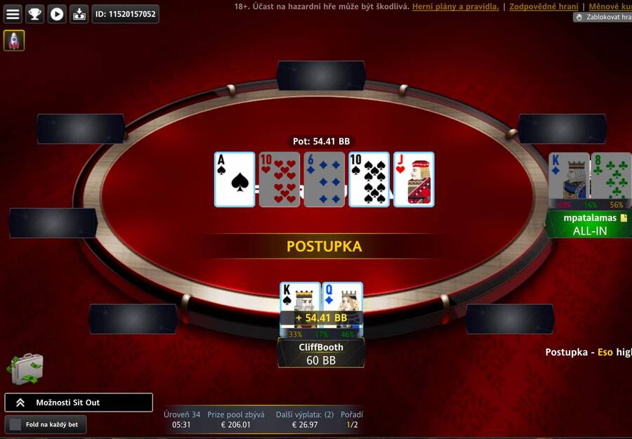 HU v PokerArena Eventu na Fortuna Poker vyhrál CliffBooth